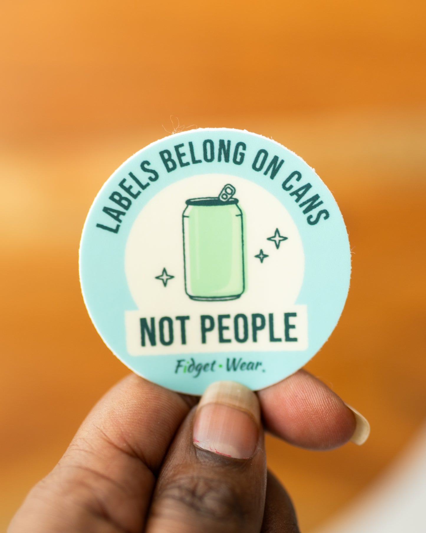 Sticker - Labels Belong on Cans Not People