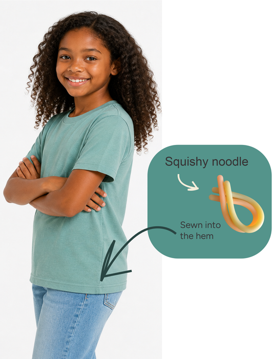 Fidget-Wear Youth T-Shirt - Soft Squishy Hem